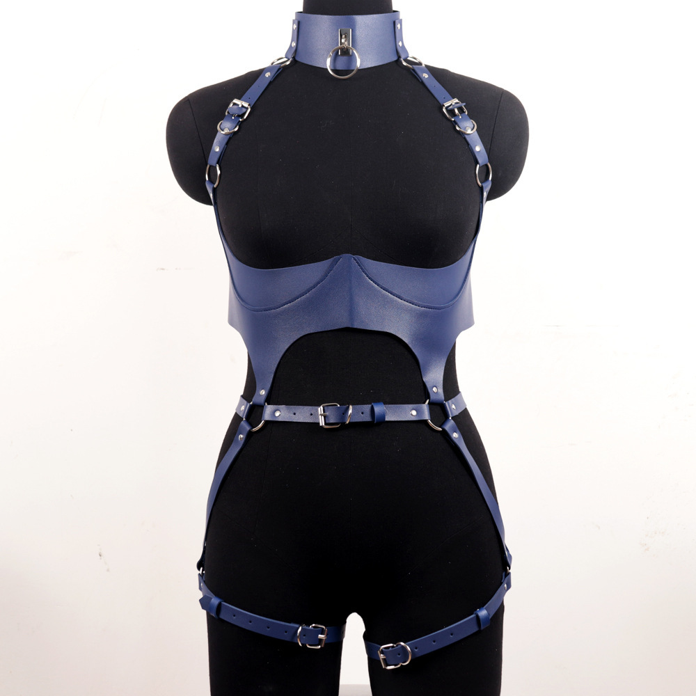 Garter Belt Set - Set di imbracature in pelle da